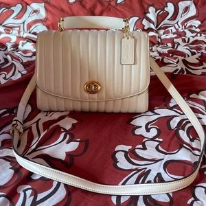 Coach linear Tilly Top handle bag